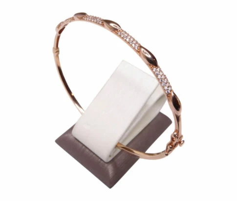 14 karaat gouden rose armband met zirkonia
