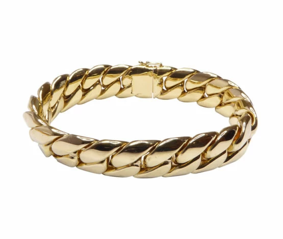 18 karaat gouden armband massief