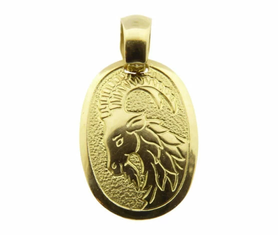 Geel gouden ram sterrenbeeld hanger