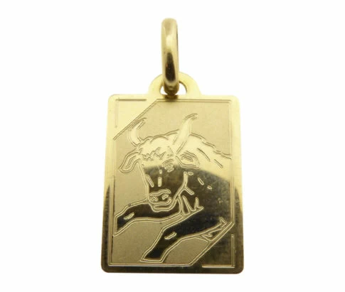 Gouden taurus sterrenbeeld hanger