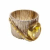 Zilveren ring met citrien