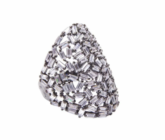 Zilveren zirkonia ring Zilveren zirkonia ring