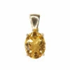 14 karaat gouden hanger met citrien