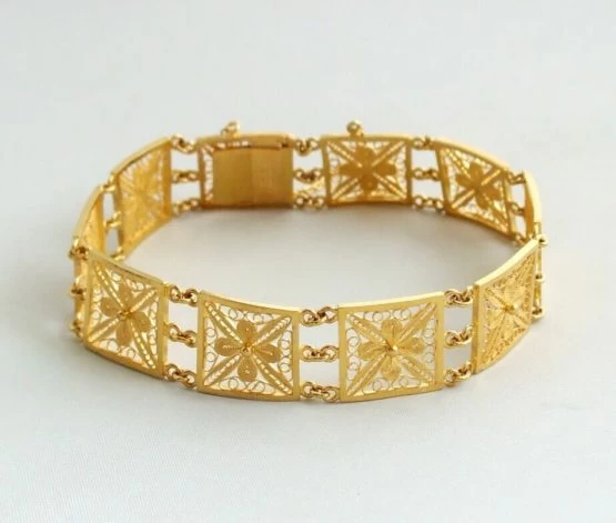 21 karaat gouden filigrain armband