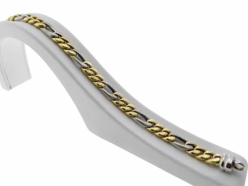 Bicolor figaro armband