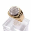 Bicolor gouden diamanten babyring