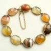 Geel gouden armband met agaat