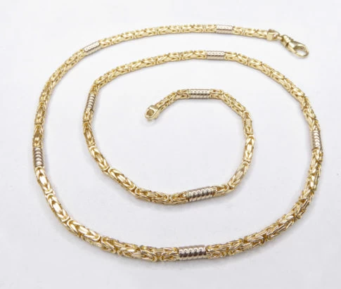 Gouden bicolor koningsketting