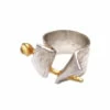 Zilveren citrien ring