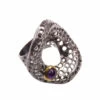 Zilveren ring met amethyst
