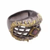 Zilveren ring met granaat