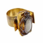 Zilveren ring met maansteen
