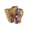Zilveren ring met ruwe grossulaar