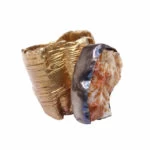 Zilveren ring met ruwe grossulaar Zilveren ring met ruwe grossulaar
