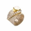 Zilveren ring met witte kwarts