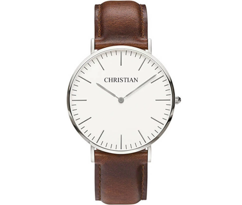 Christian Silver White Classic Amber