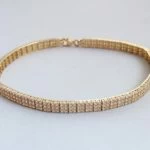 Gouden Christian armband met zirkonia 2 Gouden Christian armband met zirkonia