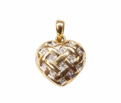 Gouden hart hanger
