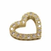 Geel gouden hart hanger
