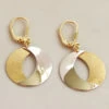 14 karaat bicolor gouden oorbellen