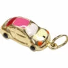 Geel gouden emaille auto hanger