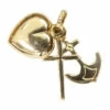 Geel gouden geluk hoop en liefde hanger