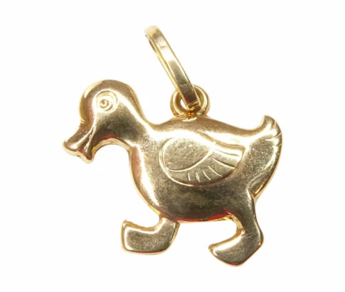 Gouden eend hanger