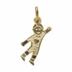 Gouden Hanger Met Harten Kind