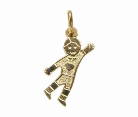 Gouden hanger met harten kind