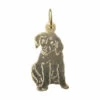 Gouden hond hanger