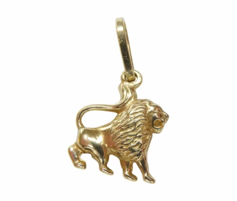 Gouden leeuw hanger