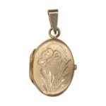 Gouden medaillon hanger Gouden medaillon hanger