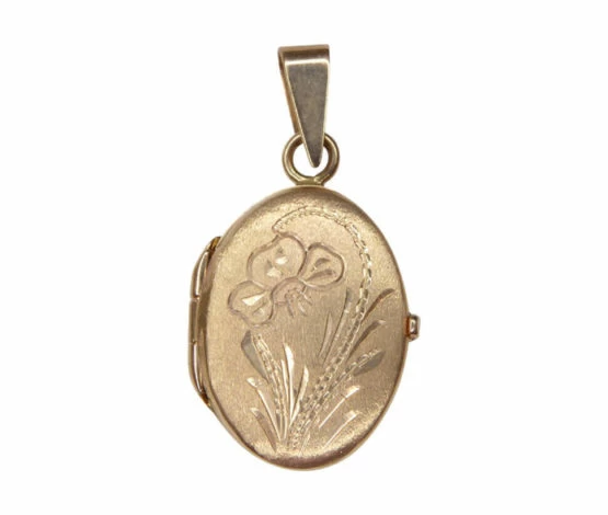 Gouden medaillon hanger Gouden medaillon hanger