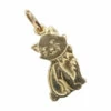 Gouden poes hanger