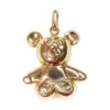 Gouden teddybeer hanger