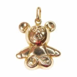 Gouden teddybeer hanger