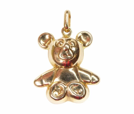 Gouden teddybeer hanger