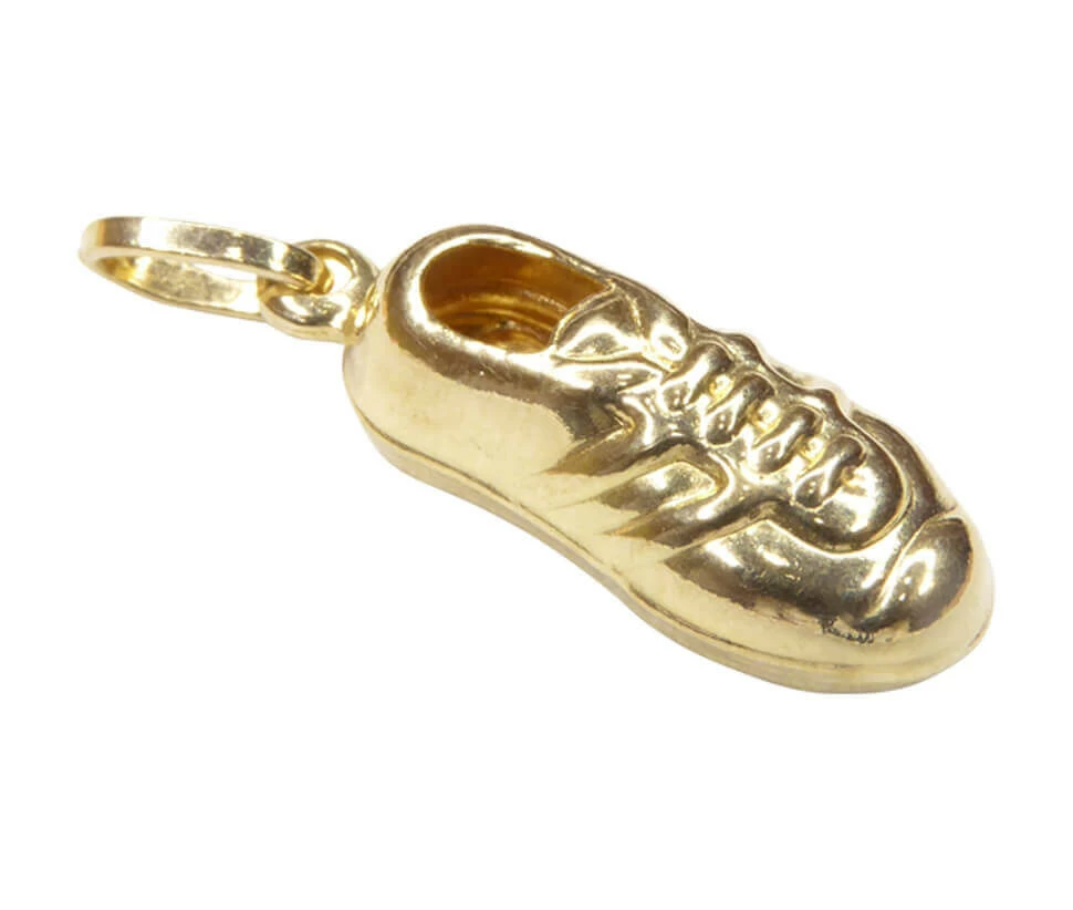 Gouden voetbalschoen hanger