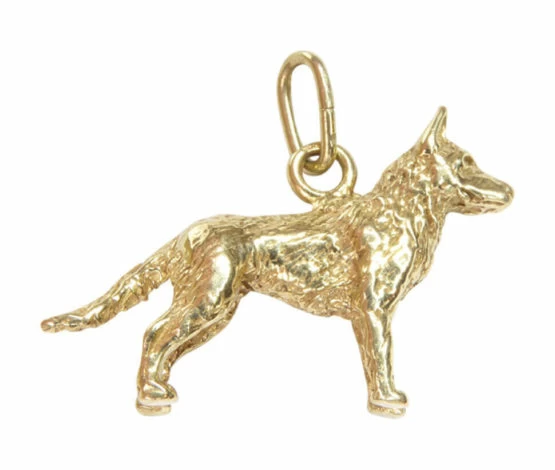 Gouden waakhond hanger