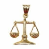 Gouden weegschaal hanger