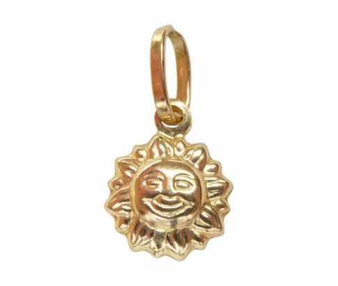 Gouden zon hanger