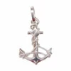 Wit gouden anker hanger