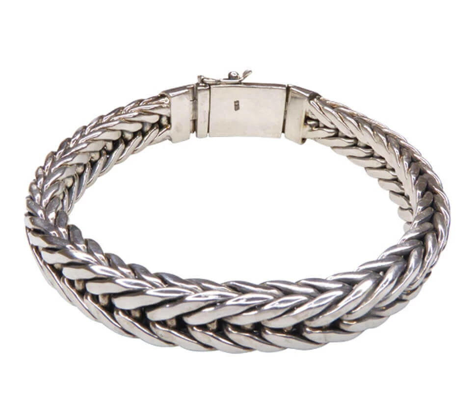 Zilveren Christian armband