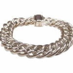 Zilveren Christian gourmette armband