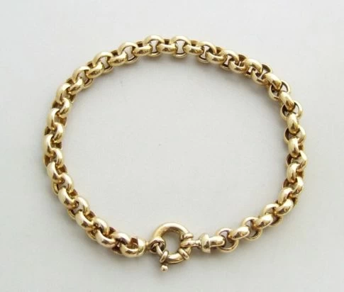 14 karaat gouden jasseron armband
