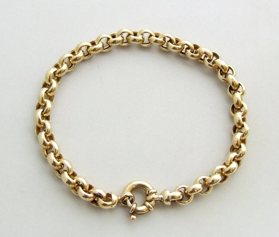 14 karaat gouden jasseron armband