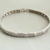 14 karaat wit gouden zirkonia armband