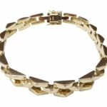 14 karaat geel gouden gourmette armband 14 karaat geel gouden gourmette armband