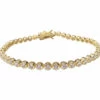 Double armband met zirkonia