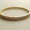 Geel gouden zirkonia slavenarmband
